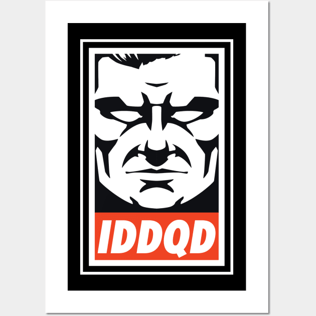 Obey the IDDQD Wall Art by Hulkey